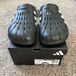 adidas Adilette Clog Black White Black Slip On GZ5886 Men's Sandals Mule Size 9